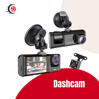 Dashcam haute définition avec installation facile et grand angle de vue.